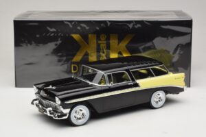 Chevrolet Bel Air Nomad Custom Czarny & Jasnożółty KK-Scale 1:18 KKDC181293 Metal — zdjęcie 6 z 6