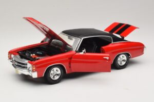 Chevrolet Chevelle SS454 Czerwony Maisto 1:18 31890-P1 Metal — zdjęcie 2 z 8