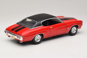 Chevrolet Chevelle SS454 Czerwony Maisto 1:18 31890-P1 Metal — zdjęcie 3 z 8