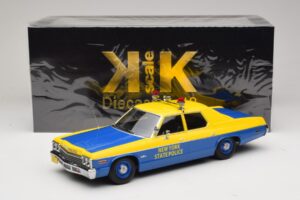 Dodge Monaco New York State Police Żółty i Niebieski KK-Scale 1:18 KKDC181156 Metal — zdjęcie 6 z 6