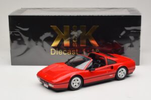Ferrari 328 GTS Czerwony Z Czarnym Wnętrzem KK-Scale 1:18 KKDC180551 Metal — zdjęcie 7 z 7