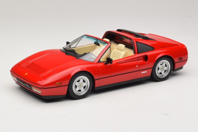Ferrari 328 GTS Wersja US Czerwony Beverly Hills Cop II Z Beżowym Wnętrzem KK-Scale 1:18 KKDC181701 Metal