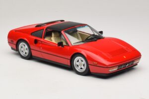 Ferrari 328 GTS Wersja US Czerwony Beverly Hills Cop II Z Beżowym Wnętrzem KK-Scale 1:18 KKDC181701 Metal — zdjęcie 5 z 7