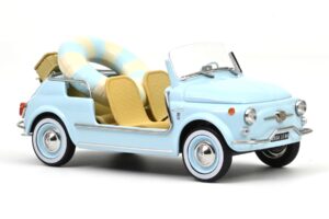 Fiat 500 Jolly Niebieski Norev 1:18 187793 Metal