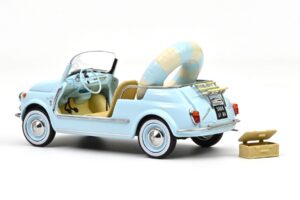 Fiat 500 Jolly Niebieski Norev 1:18 187793 Metal — zdjęcie 2 z 5