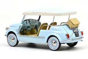 Fiat 500 Jolly Niebieski Norev 1:18 187793 Metal — zdjęcie 3 z 5