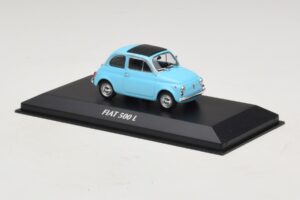 Fiat 500 L Niebieski Maxichamps 1:43 940121601 Metal — zdjęcie 3 z 5