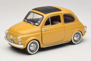 Fiat 500 Żółty Solido 1:18 Fiat 500 Żółty Solido 1:18 8042 Metal
