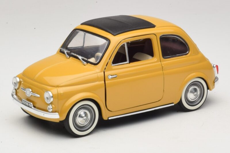 Fiat 500 Żółty Solido 1:18 8042 Metal