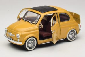 Fiat 500 Żółty Solido 1:18 8042 Metal — zdjęcie 2 z 8
