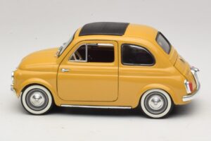 Fiat 500 Żółty Solido 1:18 8042 Metal — zdjęcie 4 z 8