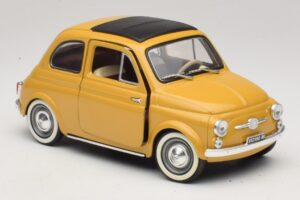 Fiat 500 Żółty Solido 1:18 8042 Metal — zdjęcie 6 z 8