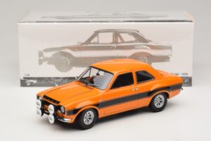 Ford Escort Mk1 RS1600 AVO Pomarańczowy Z Czarnymi Pasami Minichamps 1:18 100688104 Metal — zdjęcie 8 z 8