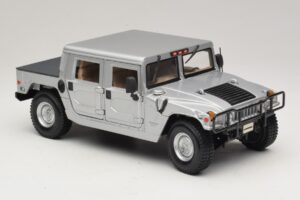 Hummer H1 Hardtop Srebrny Maisto 1:18 36857 Metal — zdjęcie 6 z 8