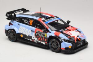 Hyundai i20 N Rally1 #16 A. Fourmaux / A. Coria Rally Monte Carlo 2026 IXO 1:18 18RMC270A Metal — zdjęcie 4 z 6