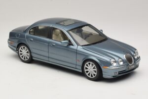 Jaguar S-Type X200 Niebieski Maisto 1:18 31865 Metal — zdjęcie 6 z 8