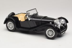 Jaguar SS100 Roadster Czarny Bburago 1:18 3006-M3 Metal — zdjęcie 4 z 6