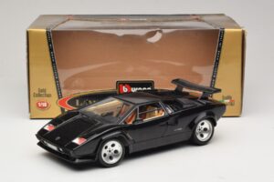 Lamborghini Countach 5000 Quattrovalvole Czarny Bburago 1:18 3337 Metal — zdjęcie 8 z 8