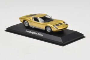 Lamborghini Miura P400 Złoty Maxichamps 1:43 940103002 Metal — zdjęcie 3 z 5