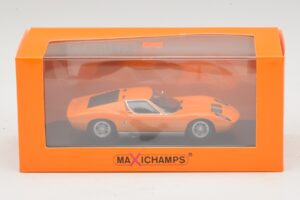 Lamborghini Miura P400 Pomarańczowy Maxichamps 1:43 940103001 Metal — zdjęcie 5 z 5