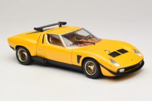 Lamborghini Miura SVR Żółty & Czarny Kyosho 1:18 08319GY Metal — zdjęcie 6 z 8