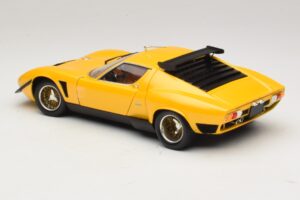 Lamborghini Miura SVR Żółty & Czarny Kyosho 1:18 08319GY Metal — zdjęcie 7 z 8