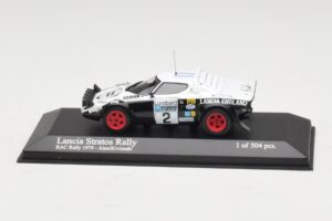Lancia Stratos Rally #2 M. Alen / I. Kivimaki RAC Rally 1979 Minichamps 1:43 Lancia Stratos Rally #2 M. Alen / I. Kivimaki RAC Rally 1979 Minichamps 1:43 430791202 Metal