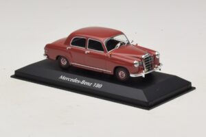 Mercedes 180 W120 Czerwony Maxichamps 1:43 940033101 Metal — zdjęcie 3 z 5