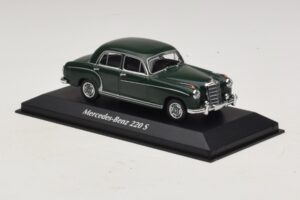 Mercedes 220 S W180 Ciemnozielony Maxichamps 1:43 940033001 Metal — zdjęcie 3 z 5