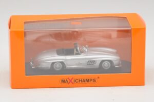 Mercedes 300 SL W198 Roadster Srebrny Maxichamps 1:43 940039030 Metal — zdjęcie 5 z 5