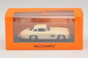 Mercedes 300 SL W198 Biały Maxichamps 1:43 940039002 Metal — zdjęcie 5 z 5