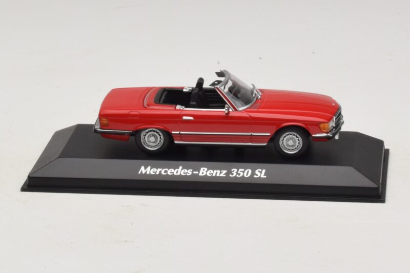 Mercedes 350 SL R107 Czerwony Maxichamps 1:43 940033432 Metal
