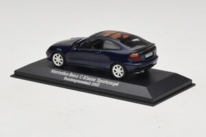 Mercedes C-Class Sportscoupe CL203 Blue Metallic Bundespressball Minichamps 1:43 MB010 Metal — zdjęcie 3 z 5