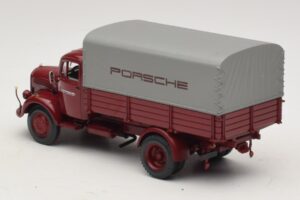 Mercedes L3500 Platforma Porsche Minichamps 1:43 439350027 Metal — zdjęcie 5 z 7