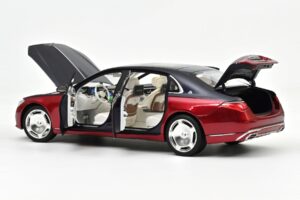 Mercedes Maybach S680 Z223 Nautical Blue & Patagonia Red Norev 1:18 183919 Metal — zdjęcie 2 z 2