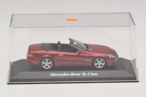 Mercedes SL R230 Czerwony Metalik Maxichamps 1:43 940037530 Metal — zdjęcie 4 z 5