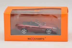 Mercedes SL R230 Czerwony Metalik Maxichamps 1:43 940037530 Metal — zdjęcie 5 z 5