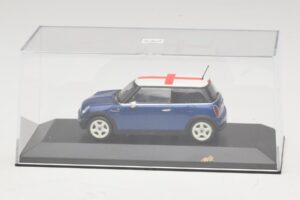 Mini Cooper S R53 Niebieski Z Angielską Flagą Minichamps 1:43 MINI012 Metal — zdjęcie 4 z 5