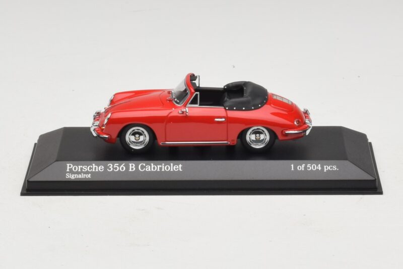 Porsche 356 B Kabriolet Czerwony Minichamps 1:43 400064331 Metal