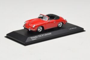 Porsche 356 B Kabriolet Czerwony Minichamps 1:43 400064331 Metal — zdjęcie 2 z 5