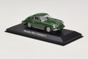 Porsche 356C Carrera 2 Ciemnozielony Maxichamps 1:43 940062360 Metal — zdjęcie 3 z 5