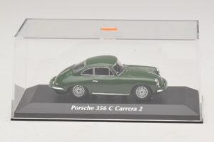 Porsche 356C Carrera 2 Ciemnozielony Maxichamps 1:43 940062360 Metal — zdjęcie 4 z 5