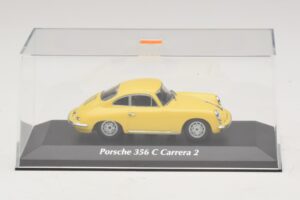Porsche 356C Carrera 2 Żółty Maxichamps 1:43 940062361 Metal — zdjęcie 4 z 5