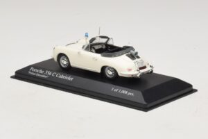 Porsche 356C Kabriolet Polizei Dusseldorf Minichamps 1:43 430062391 Metal — zdjęcie 3 z 5
