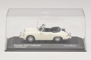 Porsche 356C Kabriolet Polizei Dusseldorf Minichamps 1:43 430062391 Metal — zdjęcie 4 z 5