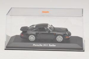 Porsche 911 964 Turbo Czarny Maxichamps 1:43 940069101 Metal — zdjęcie 4 z 5