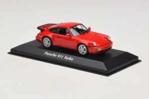 Porsche 911 964 Turbo Czerwony Maxichamps 1:43 940069102 Metal — zdjęcie 3 z 5