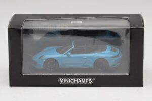 Porsche 911 991.1 Carrera 4 GTS Kabriolet Niebieski Minichamps 1:43 410067332 Metal — zdjęcie 5 z 5
