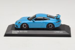 Porsche 911 991.1 GT3 Niebieski Minichamps 1:43 410066022 Metal