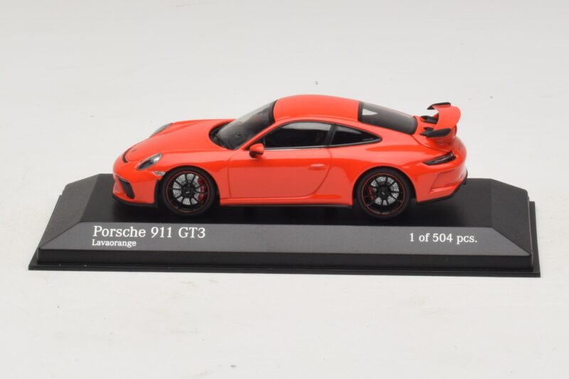 Porsche 911 991.1 GT3 Pomarańczowy Minichamps 1:43 410066024 Metal
